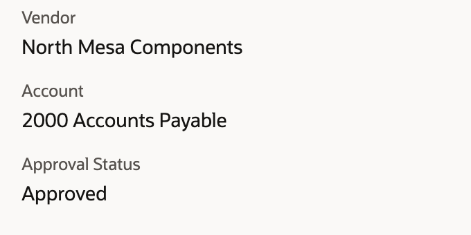 Saved approved vendor bill for the DX-930 purchase