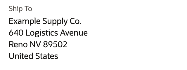 Special-order purchase order shipping to Central Distribution