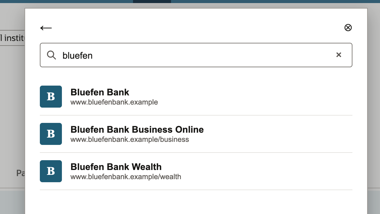 Search results for bluefen: Bluefen Bank, Bluefen Bank Business Online and Bluefen Bank Wealth.