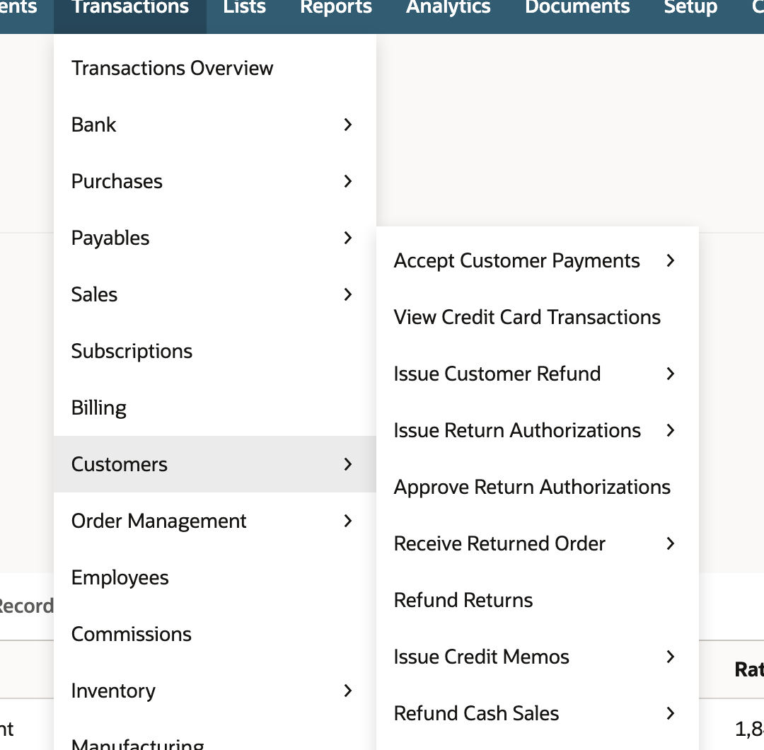 Open Accept Customer Payments from the Customers menu.
