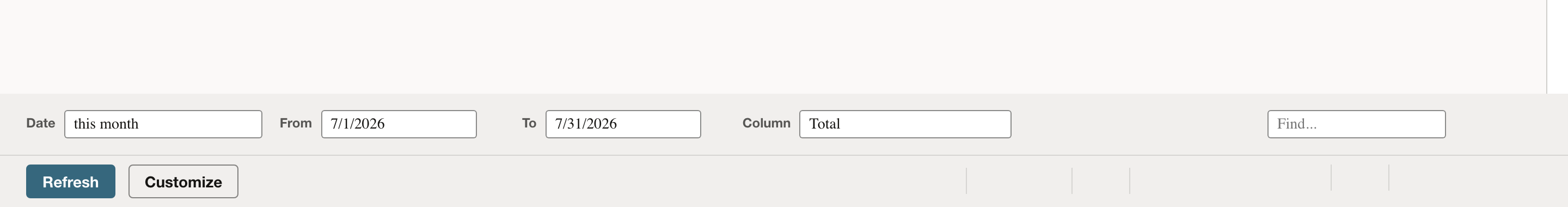 Customer Profitability Summary is open with the report controls visible.