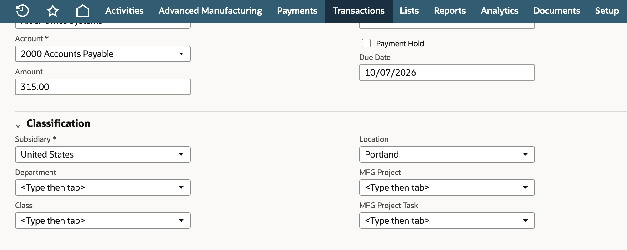 Confirm the item amount and displayed transaction total.