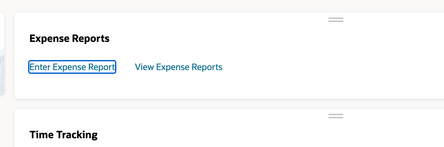 Open Enter Expense Report from Employee Center.