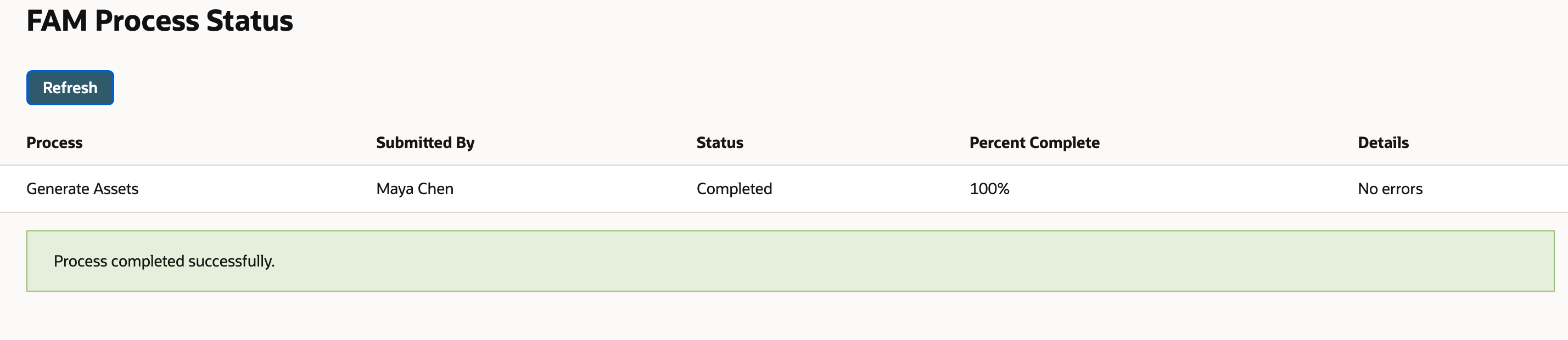 Asset generation finishes before checking the actual asset record.
