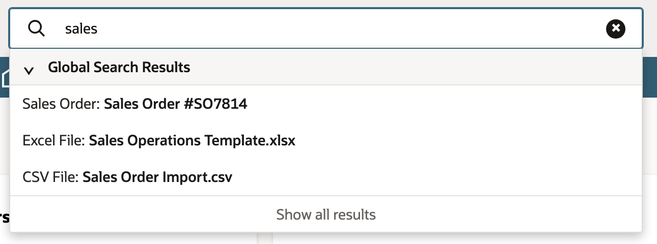 The repeated query retains global suggestions and hides current-page matches.