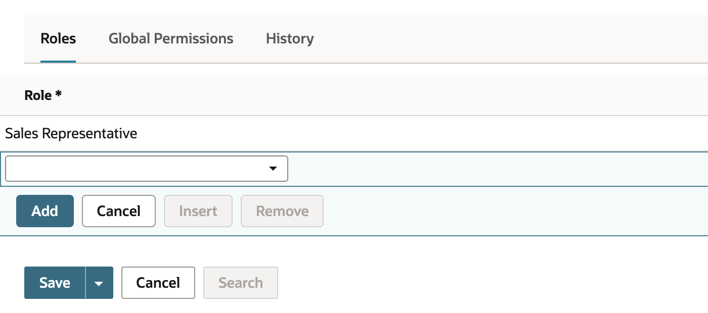 The role is added with access and the notification request enabled.