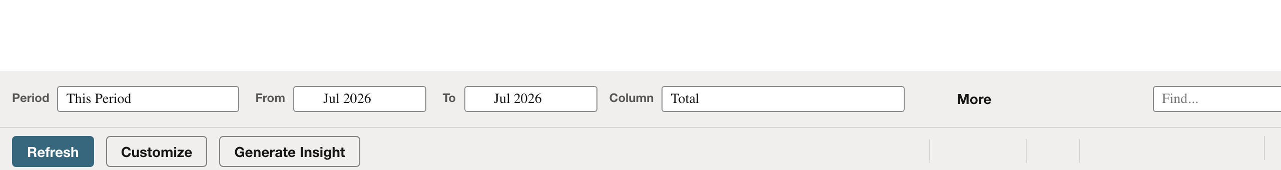 NetSuite: Confirm both ends of the reporting range.