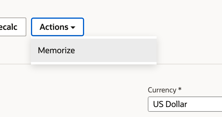 Choose Memorize from the existing bill’s Actions menu.