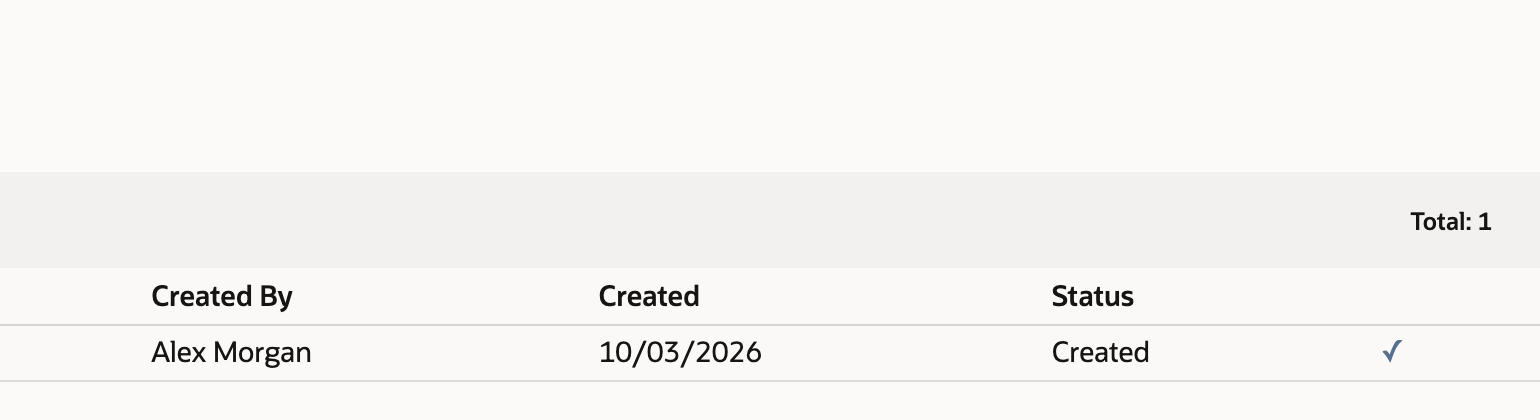 Saved Personal Information Removal request with Created status.