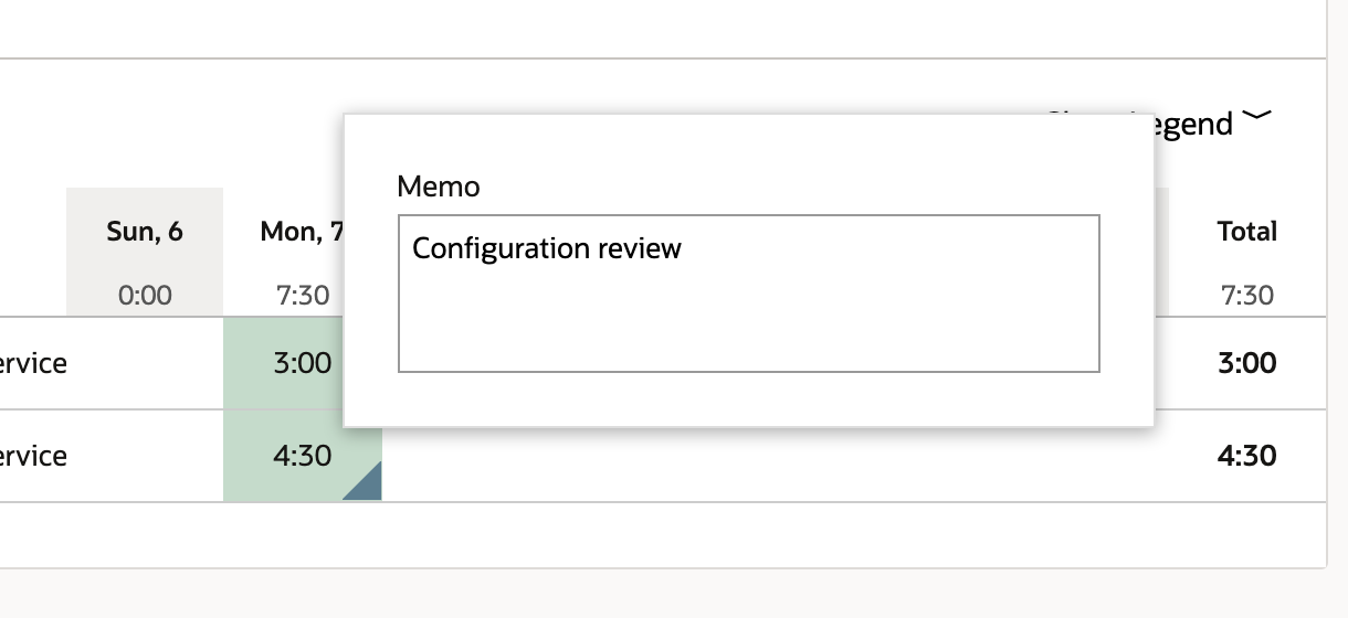 The second saved entry retains Configuration review.