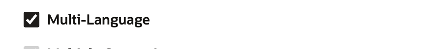 Multi-Language is enabled before account-name localization is tested.