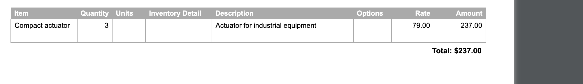 SO1901 prints Compact actuator and Actuator for industrial equipment for the English customer.