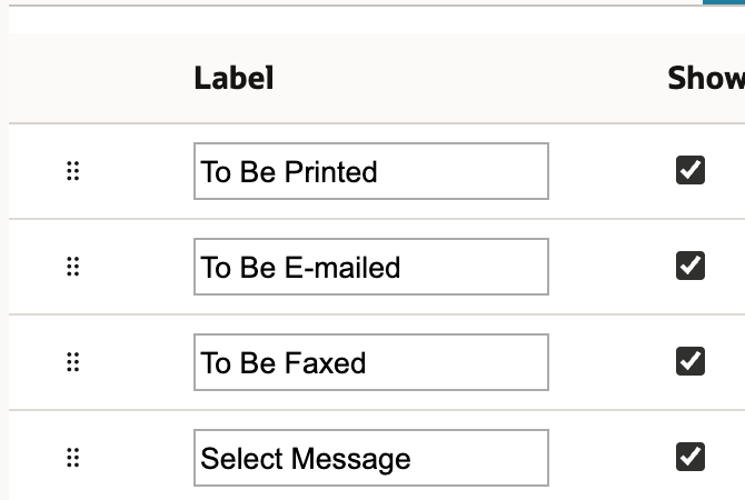 The selected Sales Order form lists To Be E-mailed under Screen Fields, Communication: Messages.